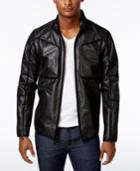 Calvin Klein Men's Slim-fit Mesh Baseball Jacket