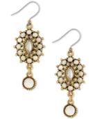 Lucky Brand Gold-tone Mother-of-pearl Drop Earrings