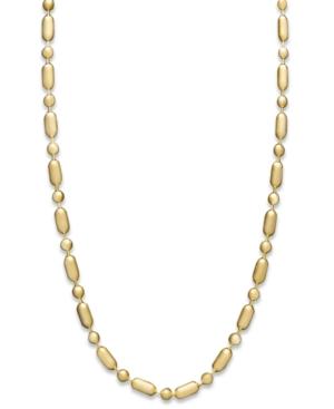 14k Gold Necklace, 20 Dot Dash Chain