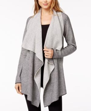 Bar Iii Marled Waterfall-lapel Cardigan, Created For Macy's