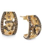 Le Vian Chocolatier Chocolate Diamond And White Diamond Earrings (1-3/4 Ct. T.w.) In 14k Gold