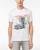 True Religion Men's Cobras Tour Embroidered Graphic-print Logo Cotton T-shirt