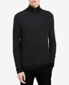 Calvin Klein Men's Merino Quarter-zip Sweater