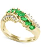 Final Call By Effy Emerald (5/8 Ct. T.w.) In Diamond (1/4 Ct. T.w.) Ring In 14k Gold