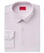 Alfani Men's Slim-fit Stretch Square Dot Print Dress Shirt, Created For Macy's
