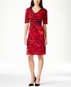 Style & Co. Short-sleeve Printed Sheath Dress, Only At Macy's