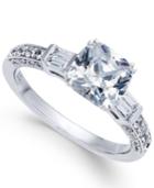 Diamond Cushion Cut Engagement Ring (1-1/2 Ct. T.w.) In 14k White Gold