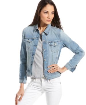 Levi's Jacket, Fitted Denim, Bleached Wash
