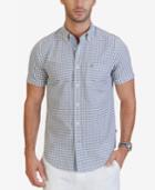Nautica Men's Classic-fit Grid-pattern Shirt