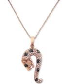 Effy Diamond (3/8 Ct. T.w.) & Emerald Accent Chimera Pendant Necklace In 14k Rose Gold