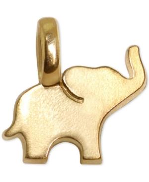 Alex Woo Mini Elephant Pendant In 14k Gold