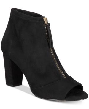 I.n.c. Kirsi Zipper Booties, Created For Macy's Women's Shoes