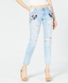 Guess Marilyn Rhinestone-embellished Ripped Jeans