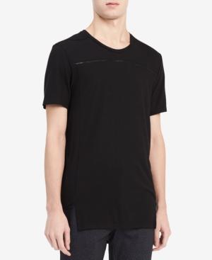 Calvin Klein Men's Fashion Drop-tail Scoop-neck T-shirt