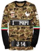 Hudson Outerwear Men's Long-sleeve Camo Graphic-print T-shirt