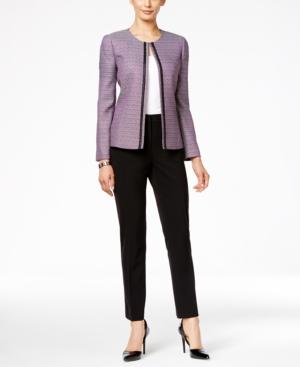 Tahari Asl Petite Tweed Pantsuit