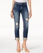 Kut From The Kloth Catherine Ripped Cuffed Boyfriend Jeans