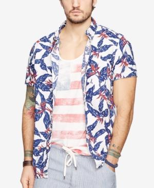 Denim & Supply Ralph Lauren Men's Leaf-print Poplin Sport Shirt