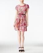 Ny Collection Petite Floral-print A-line Dress