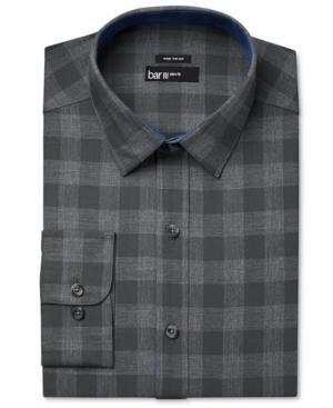 Bar Iii Men's Slim-fit Wear Me Out Olive Oversize-gingham Dress Shirt, Only At Macy's