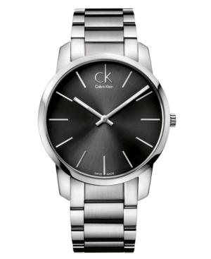 Calvin Klein Watch, Men's Swiss City Stainless Steel Bracelet 43mm K2g21161