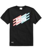 Lrg Men's Ascending Stripe Logo-print T-shirt