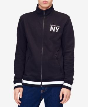 Calvin Klein Jeans Men's Athletic Collage Logo-print Full-zip Sweatshirt