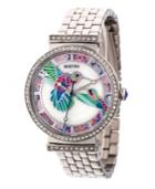 Bertha Quartz Emily Collection Silver Stainless Steel Watch 37mm