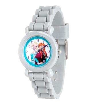 Disney Frozen Elsa & Anna Girls' Grey Plastic Time Teacher Watch