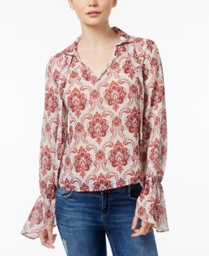 Fair Child Paisley-print Lantern-sleeve Top