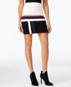 Rachel Rachel Roy Mixed-stripe Sweater Mini Skirt