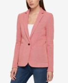 Tommy Hilfiger One-button Blazer, Created For Macy's