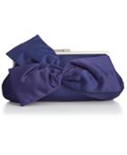 La Regale Bow Satin Clutch