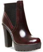 Steve Madden Amandaa Lug Bottom Platform Booties Women's Shoes