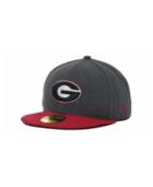 New Era Georgia Bulldogs 2 Tone Graphite And Team Color 59fifty Cap