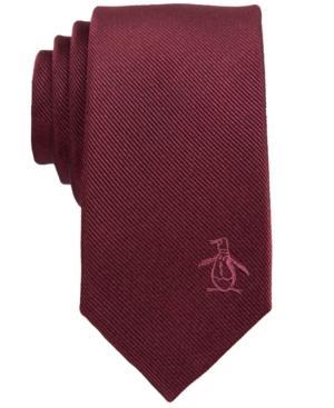 Penguin Baron Solid Logo Skinny Tie