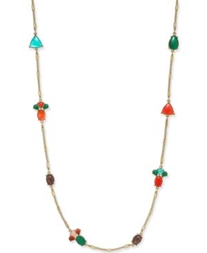 Kate Spade New York 12k Gold-plated Wrap Scatter Stone Necklace