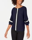 Say What? Juniors' Ribbed Striped Sweater