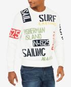 Nautica Men's Sail & Surf Graphic-print Intarsia-knit Sweater