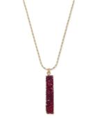 Inc International Concepts Druzy Crystal Bar Necklace, Created For Macy's