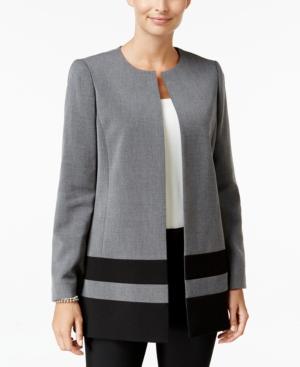 Tahari Asl Ponte Striped Jacket