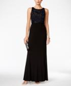 Adrianna Papell Beaded Bodice A-line Gown
