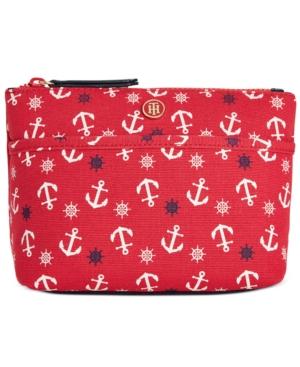 Tommy Hilfiger Canvas Print Cosmetics Case