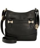 Giani Bernini Leather Crossbody Bucket, Created For Macy's