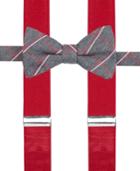 Alfani Men's Holiday Grid Bow Tie & Suspender Set, Only At Macy's