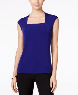 Kasper Square-neck Top
