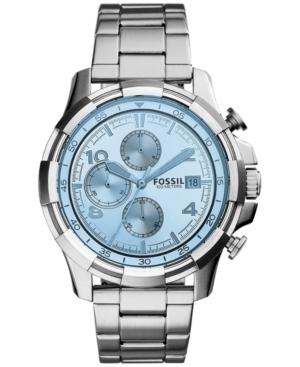 Fossil Men's Chronograph Dean Stainless Steel Bracelet Watch 45mm Fs5155