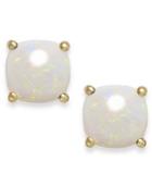 Opal Cushion Stud Earrings In 14k Gold (2-1/5 Ct. T.w.)