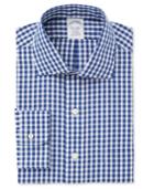 Brooks Brothers Men's Milano Extra-slim Fit Blue Checked Dress Shirt