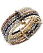 Inc International Concepts Gold-tone Beaded Cuff Bracelet, Only At Macy's